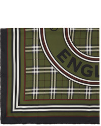 Burberry Green Montage Print Scarf