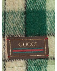 Gucci Check Print Wool Blend Blazer