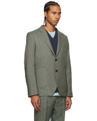 Wood Wood Green Pink Frederick Space Check Blazer