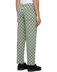 Bode Green Duotone Checkerboard Lounge Pants