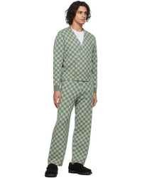 Bode Green Duotone Checkerboard Lounge Pants