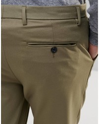 Asos Brand Skinny Pants In Khaki
