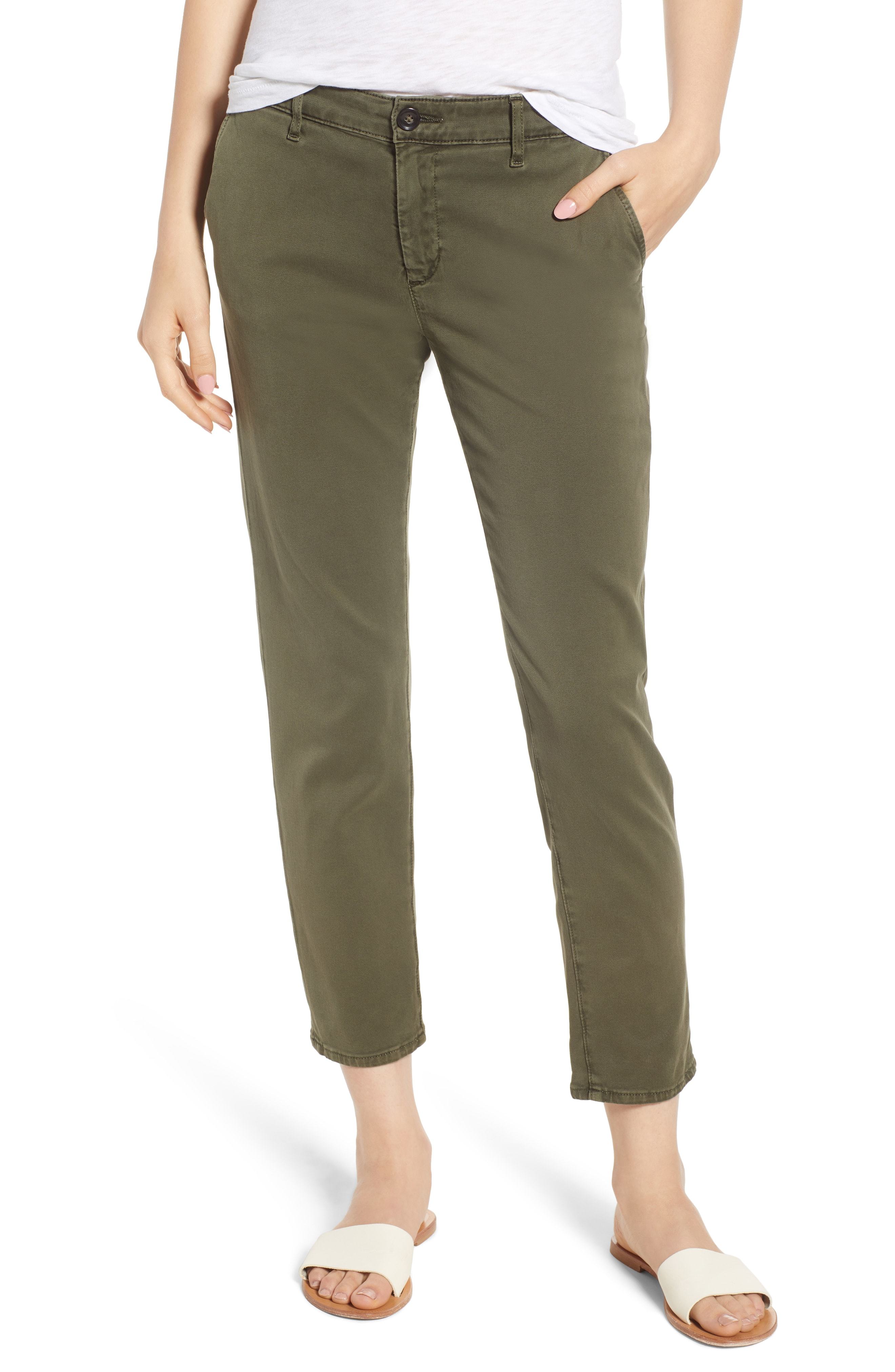 AG Caden Crop Twill Trousers, $178 | Nordstrom | Lookastic