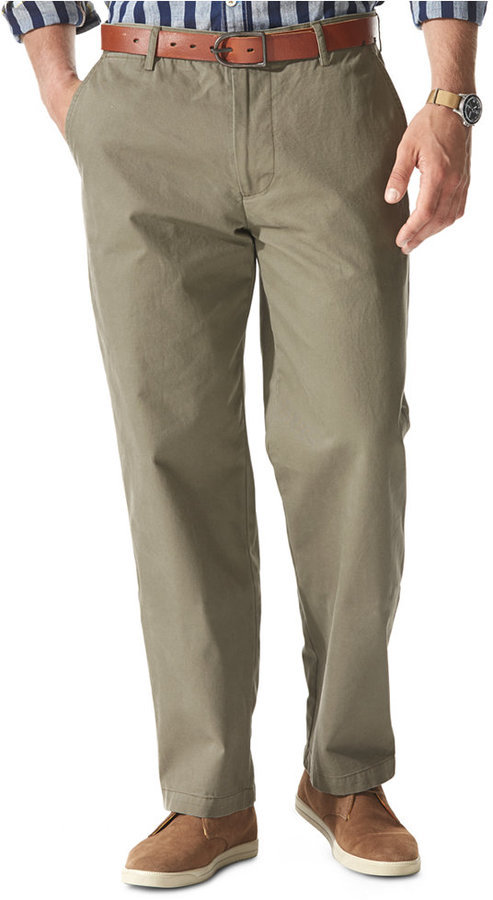Dockers D3 Classic Fit Field Khaki Flat Front Pants, $58 | Macy's ...