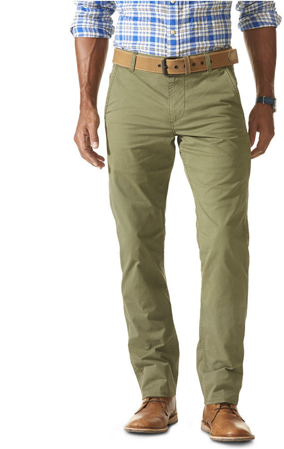 Dockers D1 Slim Fit Alpha Khaki On The Go Flat Front Pants | Where to ...
