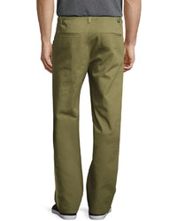 Wesc Eddy Flat Front Chino Pants Olive
