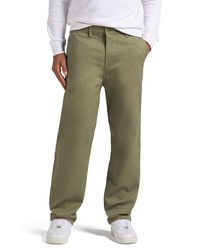 Lee European Collection Chetopa Relaxed Fit Chinos In Olive Green At Nordstrom