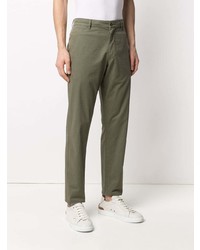 Aspesi Green Cotton Chino Trousers