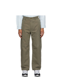 4SDESIGNS Green Heavy Twill Everyday Trousers