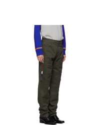 Y/Project Green Layered Trousers