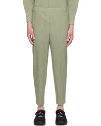 Homme Plissé Issey Miyake Green Monthly Color December Trousers