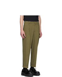 Acne Studios Green Pierre Trousers