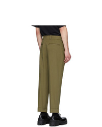 Acne Studios Green Pierre Trousers