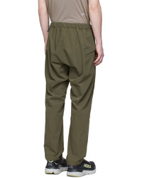 GOLDWIN Green Polyester Trousers