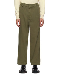 Another Aspect Green Regular Fit Trousers