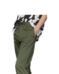 Burberry Green Shibden Chino Trousers