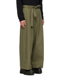 Naked & Famous Denim Green Trousers