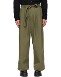 Naked & Famous Denim Green Trousers
