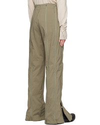 Post Archive Faction PAF Green Zip Trousers