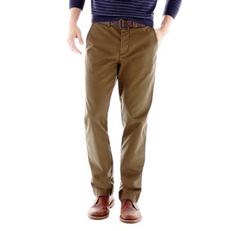 JCP Basic Chinos, $19 | jcpenney | Lookastic