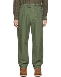 Engineered Garments Khaki Cotton Carlyle Trousers