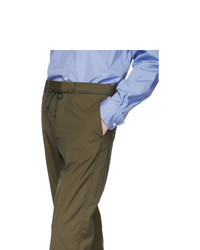 Acne Studios Khaki Drawcord Bootcut Trousers