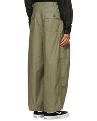 Needles Khaki Hd Fatigue Trousers