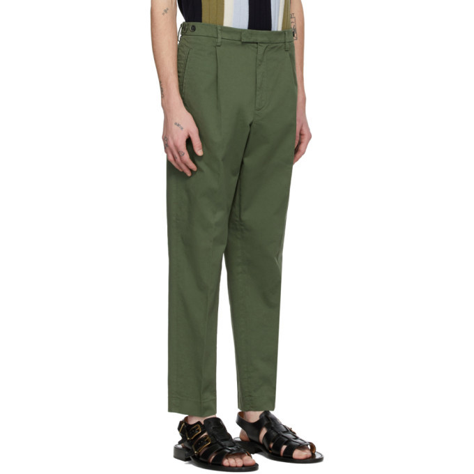 Barena Khaki Masco Stino Trousers, $131 | SSENSE | Lookastic