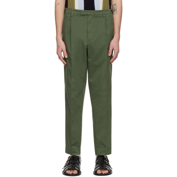 Barena Khaki Masco Stino Trousers, $131 | SSENSE | Lookastic