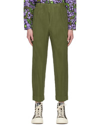 Homme Plissé Issey Miyake Khaki Monthly Color March Trousers