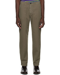 Ps By Paul Smith Khaki Patch Trousers