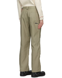 GR10K Khaki Polyester Trousers