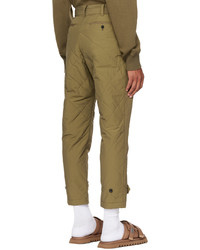 Sacai Khaki Quilted Trousers