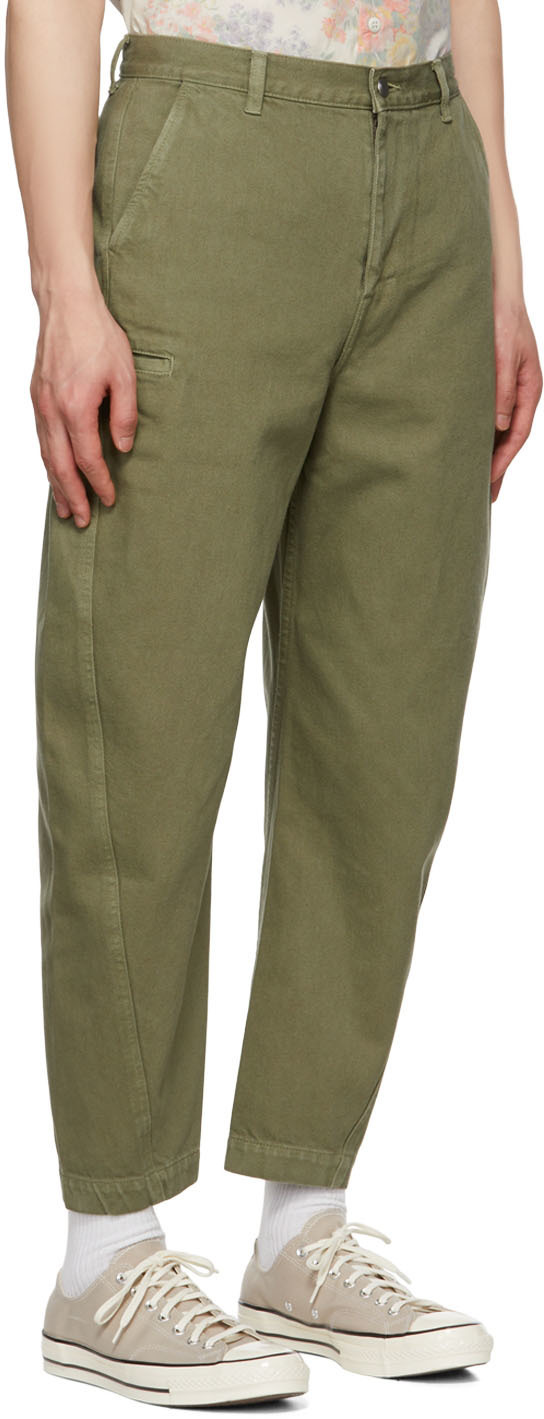 John Elliott Khaki Sendai Trousers, $400 | SSENSE | Lookastic