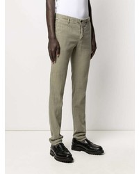 Incotex Linen Blend Chino Trousers