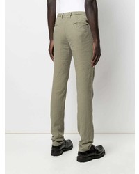 Incotex Linen Blend Chino Trousers