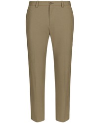 Dolce & Gabbana Mid Rise Tapered Chino Trousers