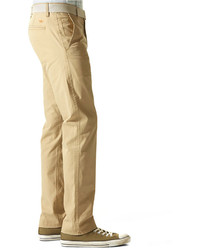 Dockers Slim Fit Alpha Khaki Flat Front Pants