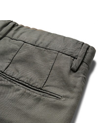 Incotex Slim Fit Linen And Cotton Blend Chinos
