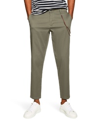 Topman Slim Fit Trousers With Cord Chain