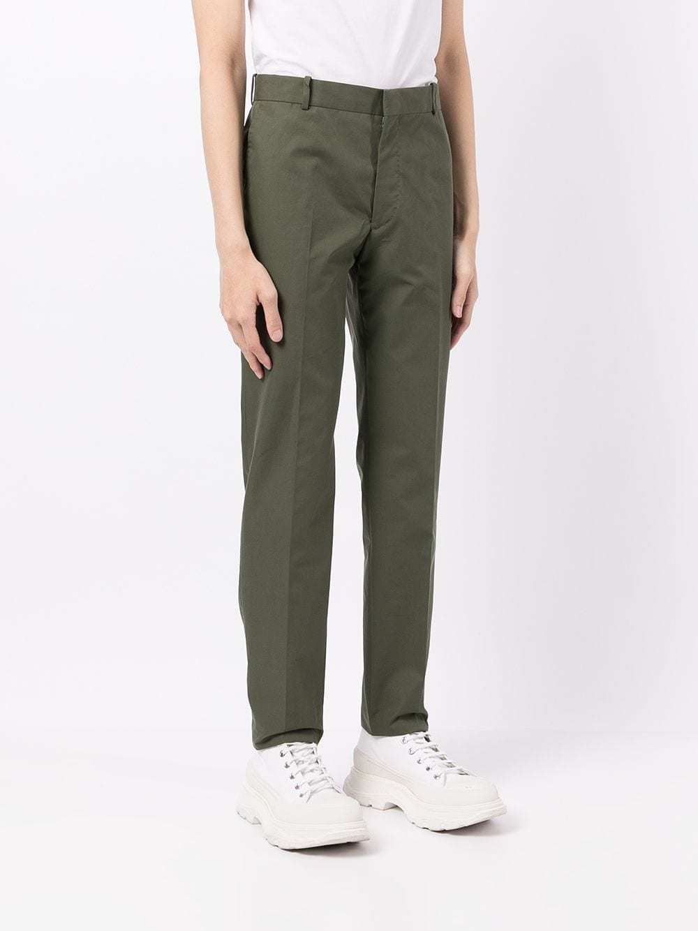 Alexander McQueen Straight Leg Chinos, $330 | farfetch.com | Lookastic