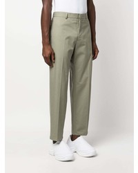 Jil Sander Straight Leg Cotton Trousers