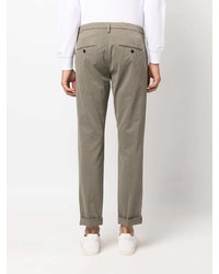 Dondup Tapered Leg Stretch Cotton Trousers