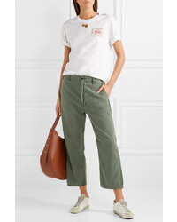 The Great The Easy Army Cropped Canvas Pants