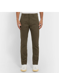 Nn07 Theo Tapered Cotton Blend Twill Chinos