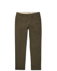 Nn07 Theo Tapered Cotton Blend Twill Chinos