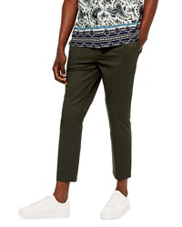 Topman Whyatt Skinny Fit Crop Drawstring Pants