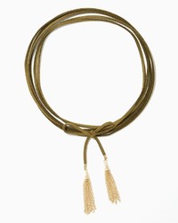 Charming charlie Chain Tassel Lariat Choker Necklace