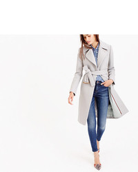 J.Crew Double Cloth Belted Trench Coat