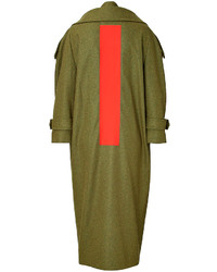 Preen By Thornton Bregazzi Wool Coat With Back Stripe